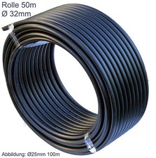 PE Rohr Ø32mm 50m Wasserleitung Kunststoffrohr Brauchwasser Wasser Leitung Rohre