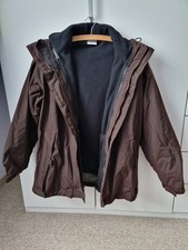 Funktionsjacke Damen Gr. L, Doppeljacke Jack Wolfskin, dunkelbraun, NEU