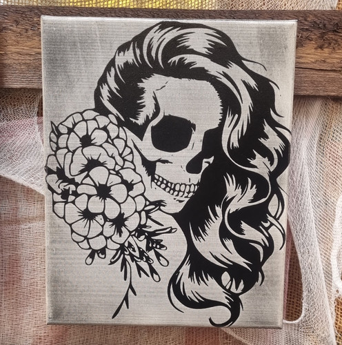 Bild leinwanddruck totenkopf - bild,