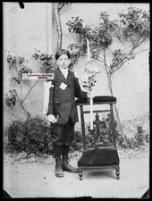 Glasplatte Foto Antik Negativ