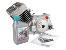 Motor 50ccm, 4-Gang, 60km/h Gehäuse Silber - Simson S51, KR51/2 Schwalbe, SR50