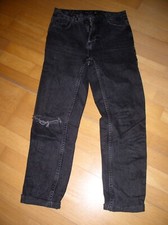 Bershka Mom Jeans schwarz Gr. 34
