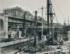 Berlin Hallesches Tor Landwehrkanal U-Bahn-Bau Vintage Paul Hoffmann 1915  XXL