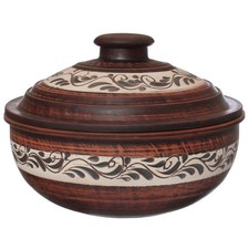 Keramiktopf aus rotem Lehm