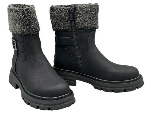 Damen fell stiefel winter - stiefel,