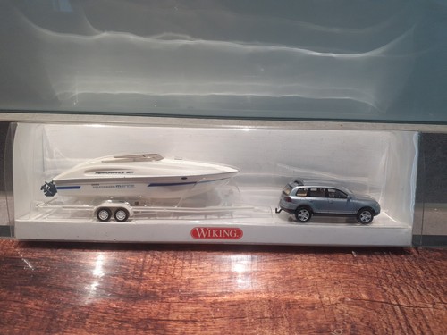 Wiking pkw mit trailer - h0,