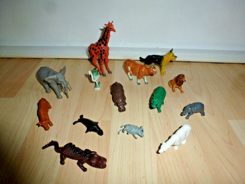 14x spielzeug zootiere - 14x, /tiere