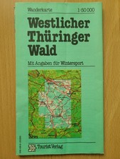 DDR Wanderkarte Westlicher Thüringer Wald