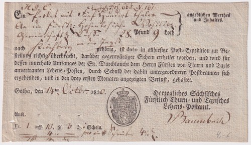 Vorphilatelie thurn taxis - vorphilatelie, &