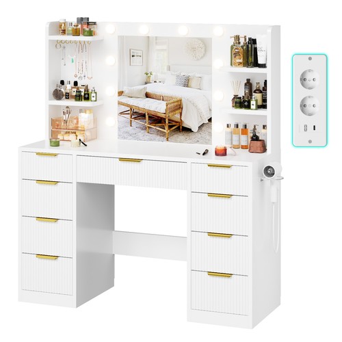 Schminktisch mit led lichtern - schminktisch, led-lichtern