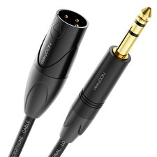 5m Mikrofonkabel XLR Stecker zu 6,3mm Klinke Stecker HiFi Audio Kabel Mikrofon