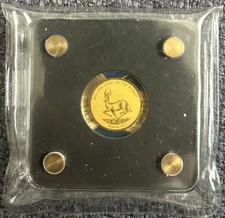 Goldmünze Motiv Springbock