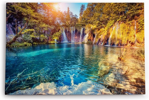 120x80cm wandbild wasserfälle - wandbild,
