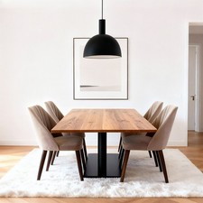 Esstisch Mond Massivholz Eiche