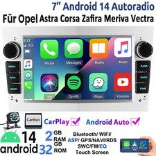 Android 14 Autoradio Carplay Für Opel Astra H Corsa C D Meriva Zafira B GPS Navi
