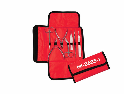 Etui für instrumente rot mit - instrumente,