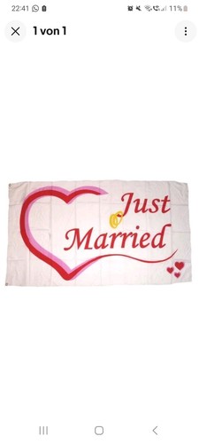 Fahne flagge hochzeit just - flagge,