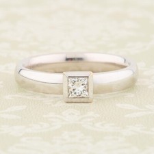 Diamant Solitär Ring 18 kt