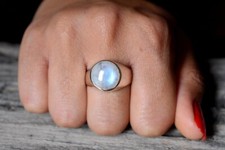 Blau Feuer Oval Regenbogen