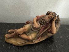 Krippenfiguren Kostner Krippe - Hirte Liegend 12 cm - Holz Handgeschnitzt - Neu