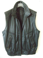 Lederweste Weste Jacke Prince Lammleder Bikerweste Herren Motorrad Biker 54