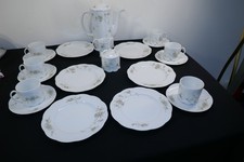 Rosenthal grüne Ranke Kaffeeservice 6 P.  1. Wahl Mon Bijou wie Neu Classic Rose