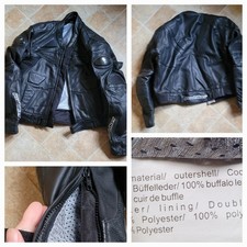 PROBIKER Echt Büffel Leder Motorrad Jacke Herren Gr. 50