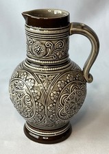 Marzi Remy MR 893 Bierkrug Bembel Vase Relief grau ½ L Vintage 60er