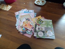 Hobbyaufgabe:Bastelpapiere/verschiedeneGrößen/neutral/Kartenbasteln/(70)