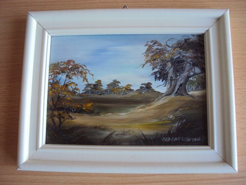 Handgemaltes bild landschaft - bild,