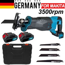 Für Makita Akku Säbelsäge Elektrische Reciprosäge Tigersäge mit 4 Sägeblätter