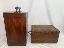 Antiker Mahagoni Koffer Box &