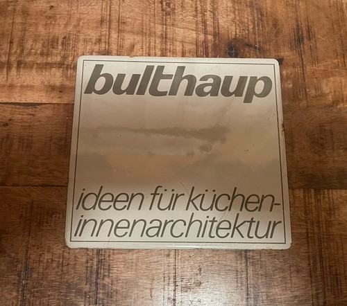 Bulthaup emaille schild - bulthaup, emaille-schild