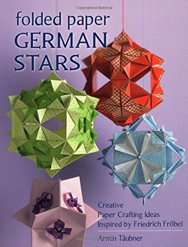 Folded paper german stars - folded,