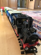 Elektrisches Playmobil Eisenbahn-Set, 60-teilig, komplett, Original 80er