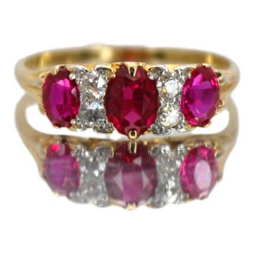 Gold rubin ring gelb 18kt - gold,