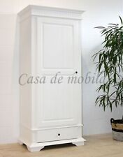 Dielenschrank DAHLIA 90x201x58cm Fichte massiv weiß gewachst