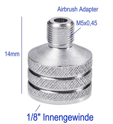 Reely airbrush adapter - adapter, 1/8"