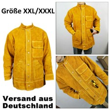 Schweißerjacke Lederjacke Volleder Schweißbekleidung Echtes Rindsleder Lötmantel
