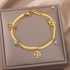 Damen  Armband Edelstahl L316