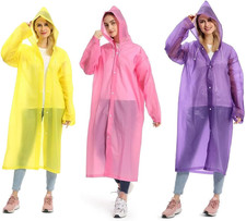 3 Stück Regenponcho Eva