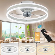 LED Deckenventilator Deckenleuchte mit Fernbedienung Dimmbar Leiser Beleuchtung