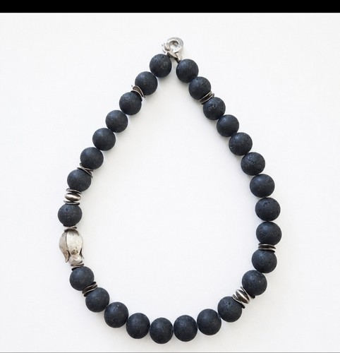 Vintage schmuck lavastein - ,