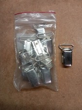 10 Hosenbundklemmen Clip 10/25 nickelfrei Hosenträger Halter Klammern