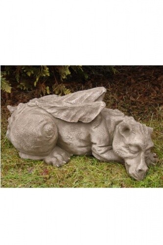 Gartenfigur drache snoozy - drache, "snoozy"