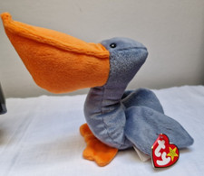 Original Ty Beanie Baby - Scoop - Pelikan - geboren am 01.07.1996 - NEU