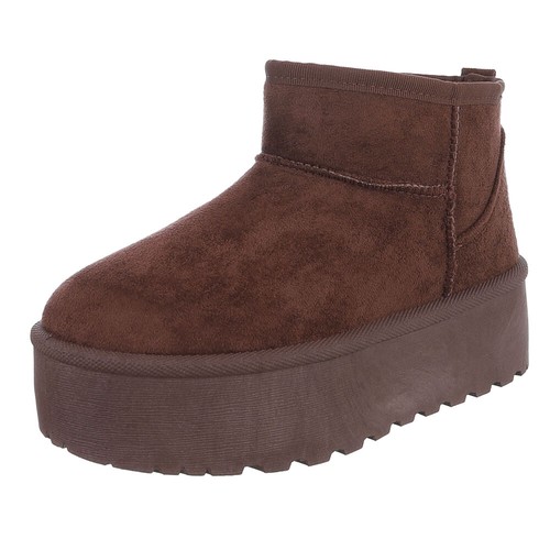 Damen snowboots mit dekofell - snowboots,