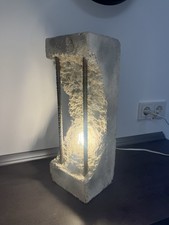 Industrial Betonlampe Loft Design Unikat Tischlampe E27