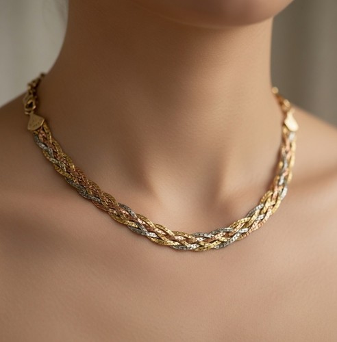 Gold 585 karat collier - ✅gold,