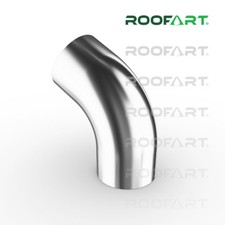 Roofart Fallrohrbogen Regenrohrbogen Ablauf (verzinkt) 60°